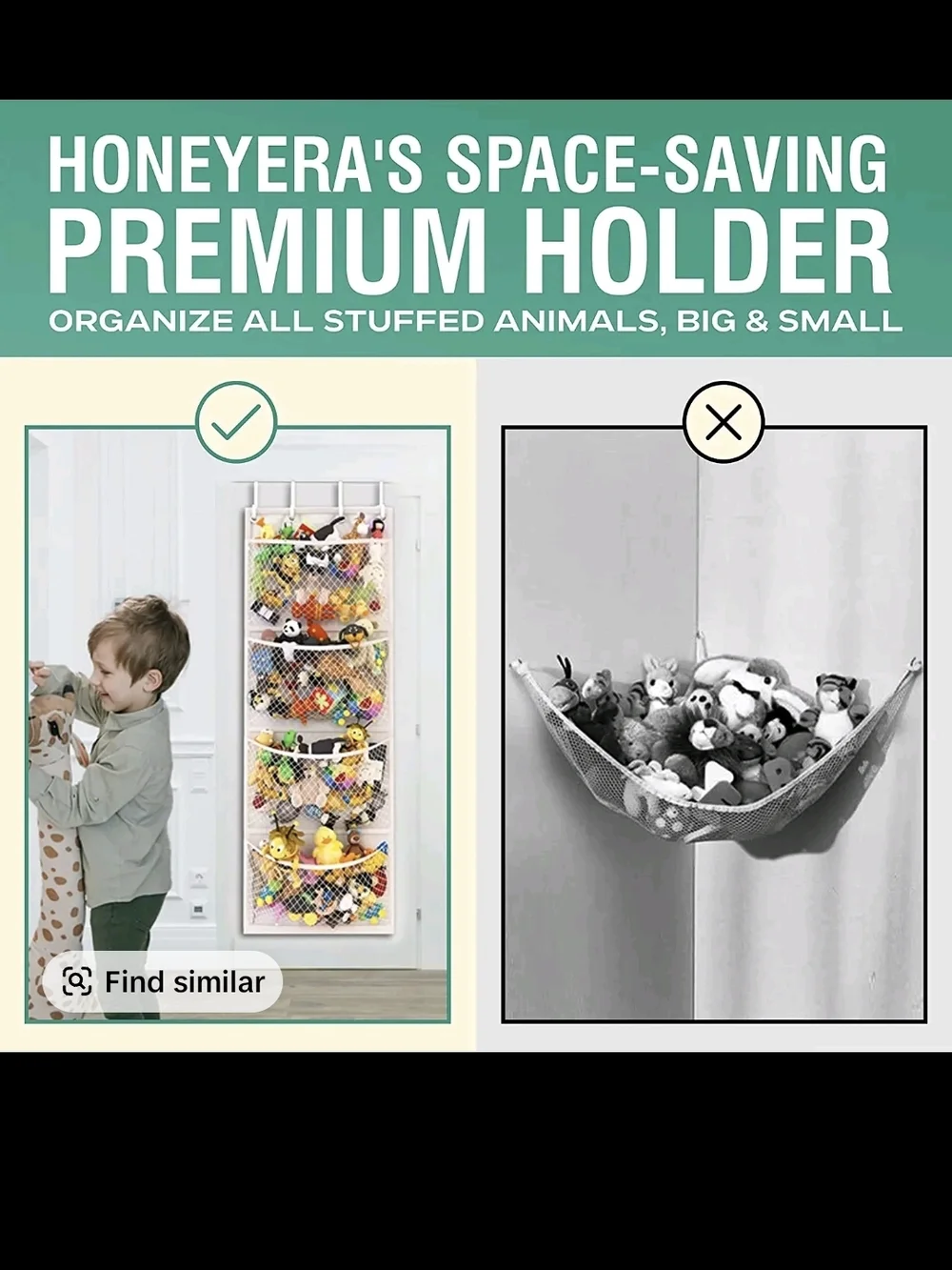 White Over-the-Door Mesh Storage Organizer - New